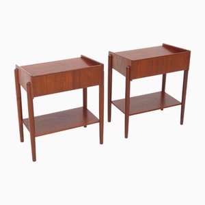 Bedside Tables by Børge Mogensen for Soborg Mobler, 1950s, Set of 2