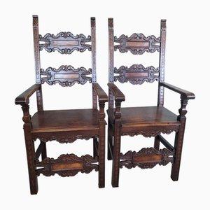 Suite de Fauteuils Trône Renaissance