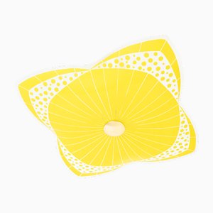 Mid-Century Lemon Glass Pendant