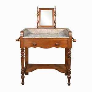 Lavabo francés estilo Louis Philippe de roble, años 20