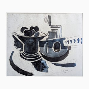Georges Braque, Still Life, Limited Edition Plate Signed Phototype, 1962