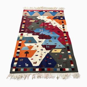 Tappeto Kilim fatto a mano, anni '80