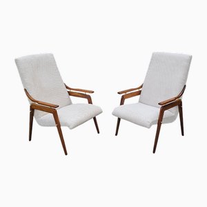 Wooden Armchairs, 1970s, Set of 2
