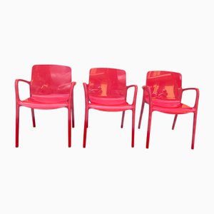 Tiffany Chairs by Marcello Ziliani for Casprini, Set of 3