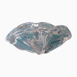 Muschelschale aus Muranoglas mit Blasen, 1950er
