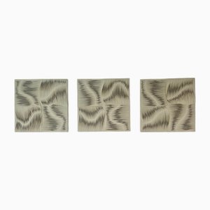 Lait et Chocolat, 2000s, Textile Artworks, Set de 3