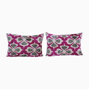Housses de Coussin en Velours de Soie Tissés à la Main, 2010s, Set de 2