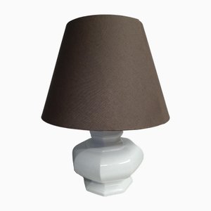 Vintage White Ceramic Table Lamp, 1970s