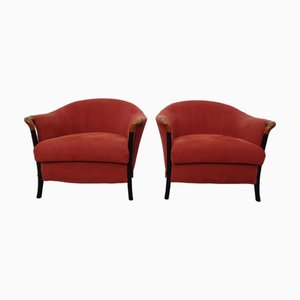 Set of Progetti Lounge Chairs by Umberto Asnago for Giorgetti, 1980s, Set of 2