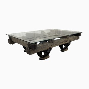 Mesa de centro Miner Cart, años 90