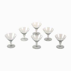 Sherry Glasses by Wilhelm Wagenfeld for VLG Weisswasser, Germany, 1937, Set of 6