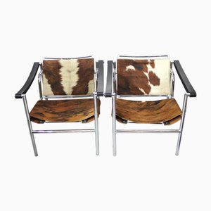 Set de Fauteuils Inclinables LC1 par Le Corbusier pour Cassina, 1960s
