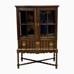Vitrine Fin 19ème Siècle en Acajou, Angleterre, 1890s