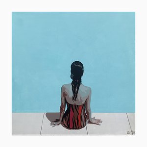 Joanna Woyda, The Beach: Ad, 2025, Acrylic on Canvas