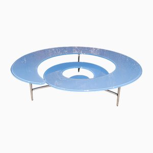 Italian Spiral Glass Coffee Table, 1990s
