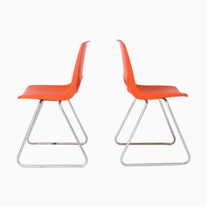 Set mit Vintage Plastikstühlen, Niederlande, 1970er