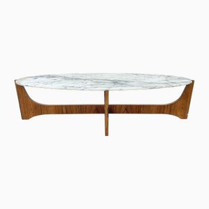 Table Basse en Marbre par Hugues Poignant, 1960
