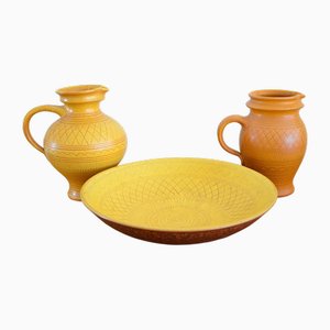 Vintage Keramik Set von Wilhelm Kagel, 1950er, 3er Set