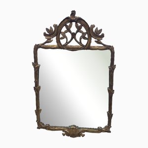 Mirror with Gilt Wood Decoration, 1940s