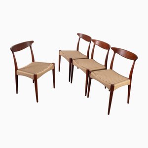 MK310 Stühle von Arne Hovmand-Olsen für Mogens Kold, 1960er, 4er Set