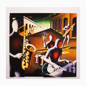 Mark Kostabi, Metaphysical Harmony, 3D Construction on Paper, 2000s