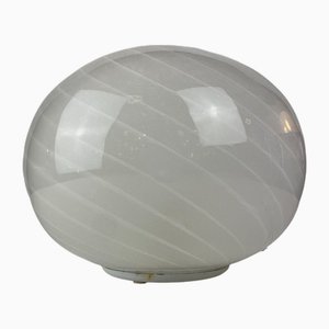 Lámpara de mesa con forma de globo de cristal de Murano, años 70