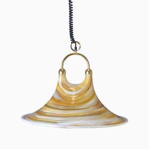 Space Age Large Pendant Lamp in Fiberglass Acrylic Glass Mix, Germany, 1970s