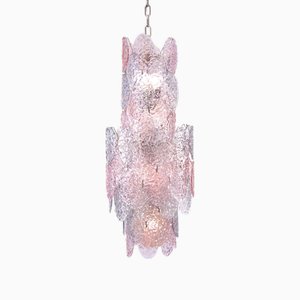 Large Torcello Murano Glass Cascade Chandelier attributed to Vistosi, Italy