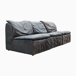 Vintage Modular Sectional Sofa in Leather from Laauser, 1970s, Set of 3