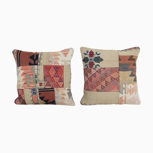 Housses de Coussin Kurdes Brodées à la Main, Set de 2