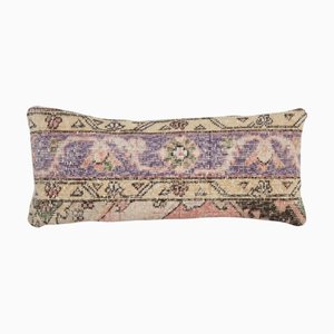 Türkischer Vintage Oushak Teppich Kissenbezug