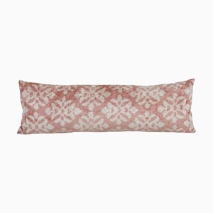 Housse de Coussin Literie Ikat Rose Vieux Tissée à la Main