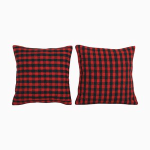 Turkish Wool Kilim Cushion Covers, Set of 2