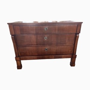Italian Empire Walnut Commode, 19th Century