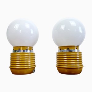 Space Age Tischlampen, Italien, 1970er, 2er Set