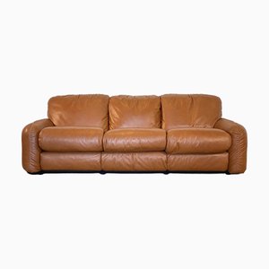 Piumotto Modell Ledersofa von Arrigo Arrigoni für Busnelli, 1970er