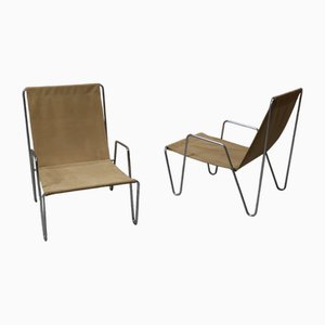 Vintage Bachelor Sessel von Verner Panton für Fritz Hansen, 1950er, 2er Set