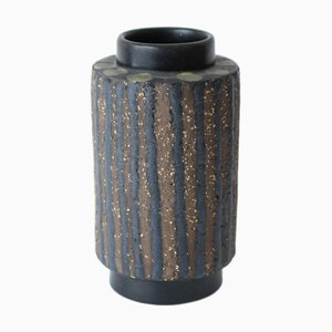 Mid-Century Modern Scandinavian Brutalist Pottery Vase by Mari Simmulson for Upsala Ekeby, 1970s