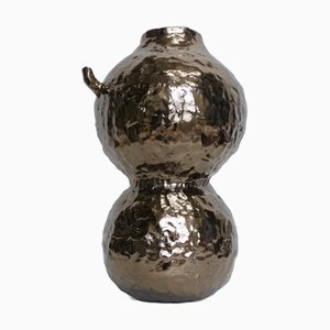 Large Gold-Glazed Vase by Ymono