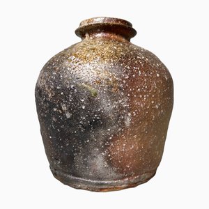 Vase Shigaraki Yaki Ikebana Flower par Takahashi Shunsai, Japon, 1960s