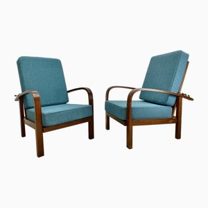 Set of Armchairs attributed to Jan Vanek for Up Zavody, Czechoslovakia, 1930s