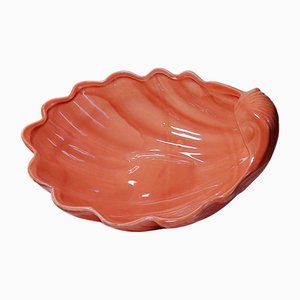 Ciotola grande conchiglia in terracotta color salmone