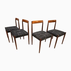 Teak Dining Chairs from Lübke, 1960s, Set of 4