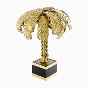 Brass Palm Tree Lamp by Christian Techoueyres for Maison Jansen, 1970s