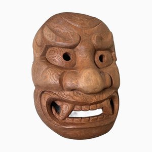 Wooden Kijin-Kei Oni Mask, 1920s