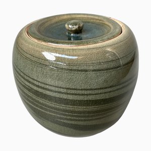Vintage Japanese Water Jar for Tea Ceremony, 1960s