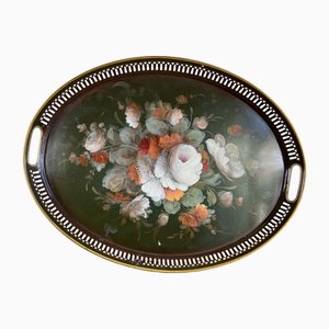 Bandeja grande para hojas pintadas Napoleon III