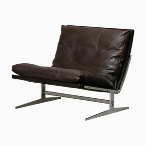 Fauteuil Bo-561 en Cuir Marron Chocolat de Kastholm & Fabricius, 1970s