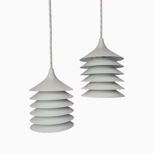 Lampade a sospensione Duett di Bent Gantzel Boysen per Ikea, anni '70, set di 2