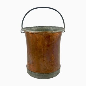 Seau Arts & Crafts Antique en Cuivre